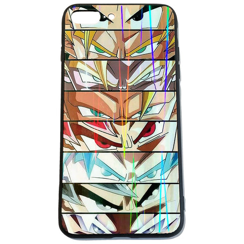 Coque plexiglass personnalisée pour iPhone 7 Plus design Regards Sangoku