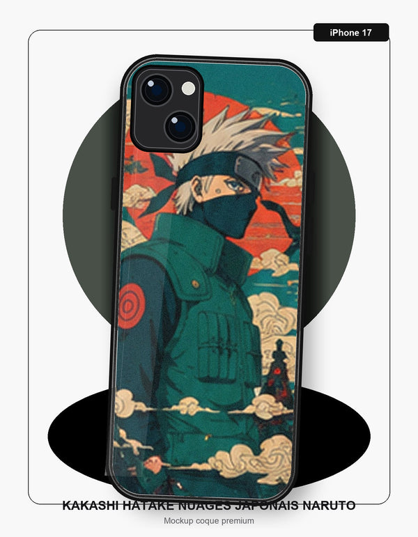 Coque iPhone 17 Manga Kakashi Hatake Nuages Japonais Naruto Naruto