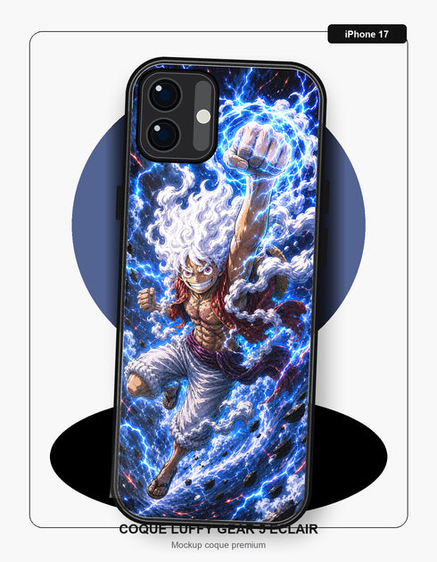 Coque Luffy Gear 5 Eclair iPhone 17 One Piece