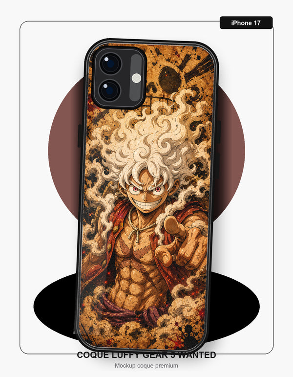 Coque Luffy Gear 5 Wanted iPhone 17 One Piece