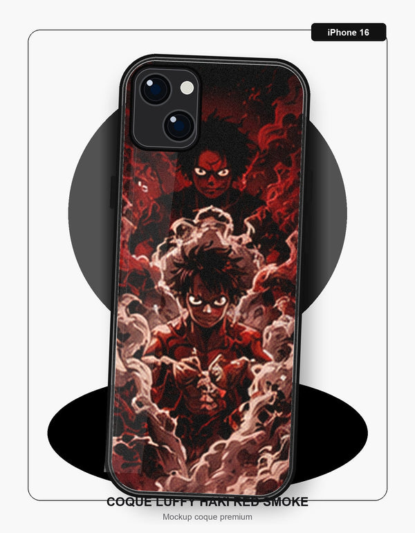 Coque Luffy Haki Red Smoke iPhone 16 One Piece