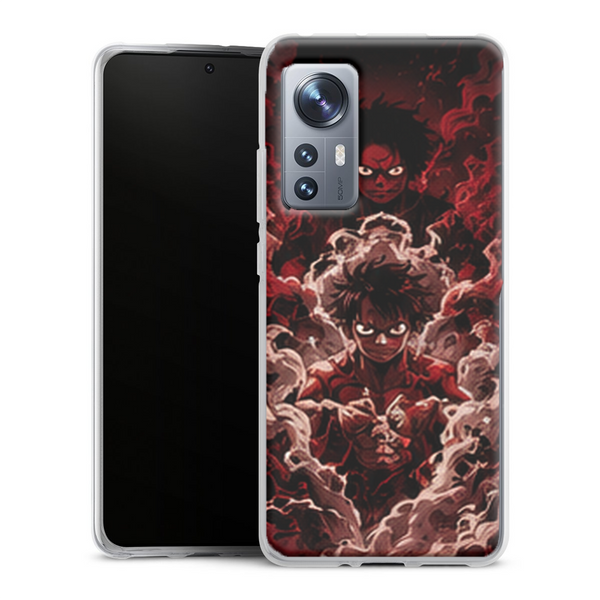 Coque Xiaomi 12 5G One Piece Luffy Haki Red Smoke