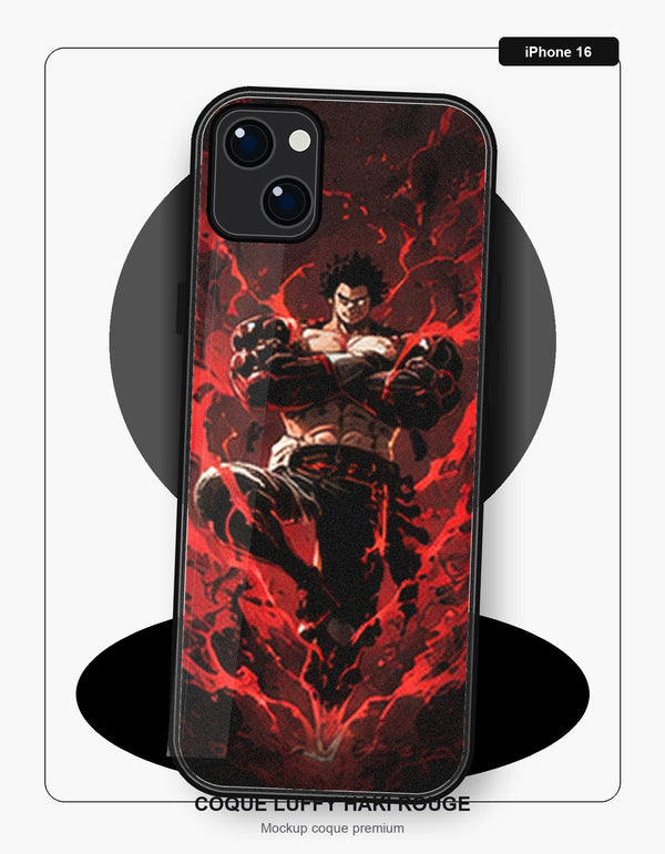 Coque Luffy Haki Rouge iPhone 16 One Piece