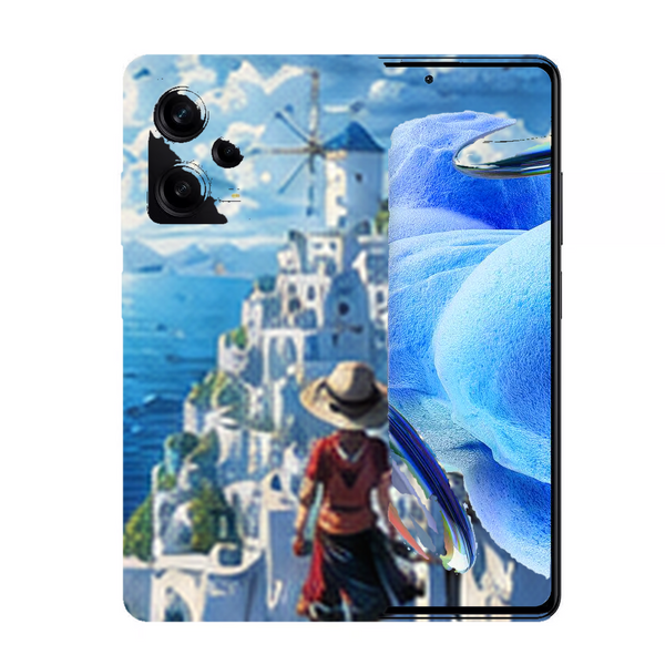 Coque Xiaomi Redmi Note 12 Pro One Piece Luffy Ile Celeste