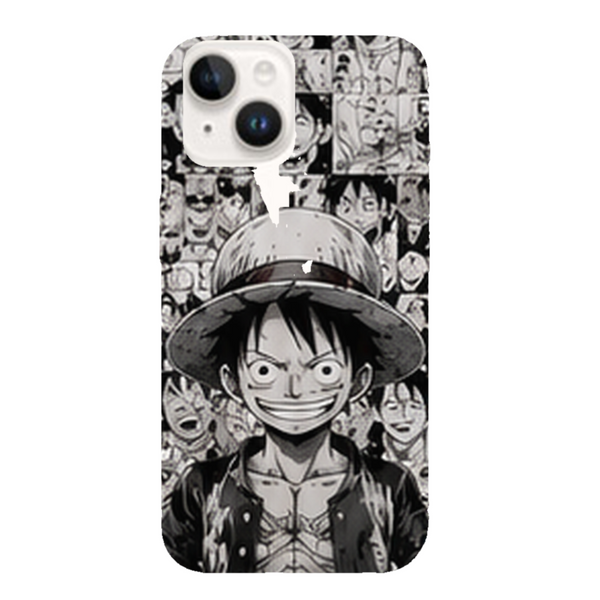 Coque iPhone 15 One Piece Luffy Manga Portrait