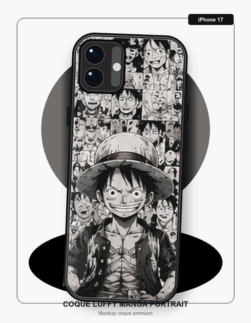 Coque Luffy Manga Portrait iPhone 17 One Piece