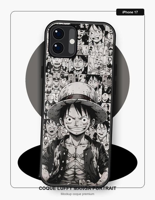 Coque Luffy Manga Portrait iPhone 17 One Piece