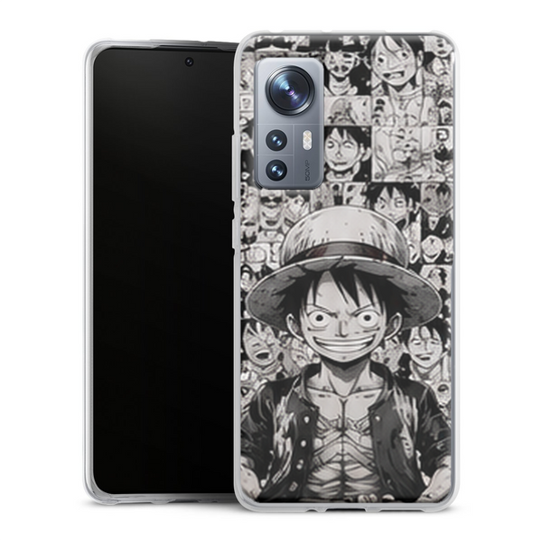 Coque Xiaomi 12 5G One Piece Luffy Manga Portrait