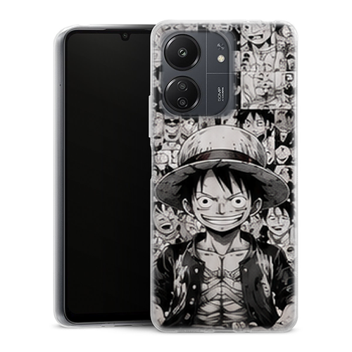 Coque Xiaomi Redmi 13C One Piece Luffy Manga Portrait