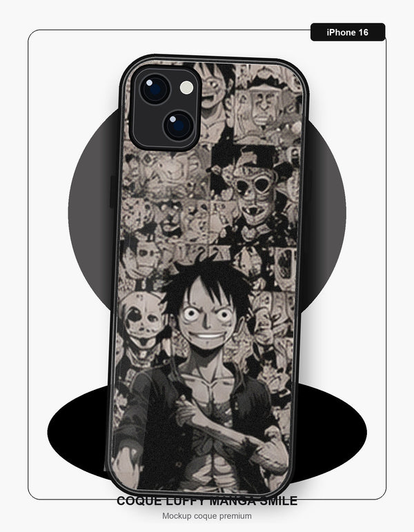Coque Luffy Manga Smile iPhone 16 One Piece