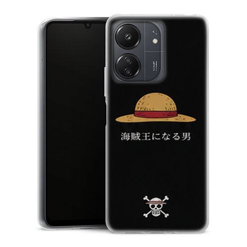 Coque Xiaomi Redmi 13C One Piece Luffy Pirate King Minimal