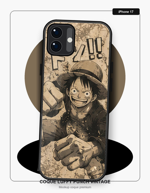 Coque Luffy Punch Vintage iPhone 17 One Piece