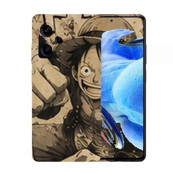 Coque Xiaomi Redmi Note 12 Pro One Piece Luffy Punch Vintage