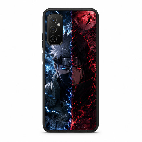 Coque Manga Duel Éclair Lune Rouge pour OPPO Reno6 5G