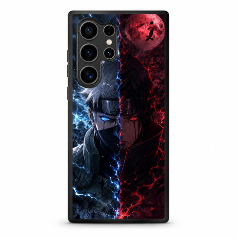 Coque Manga Duel Éclair Lune Rouge pour Samsung Galaxy S21 Ultra