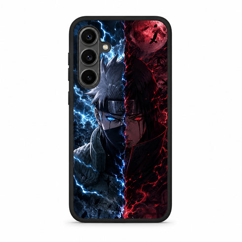 Coque Manga Duel Éclair Lune Rouge pour Samsung Galaxy S21
