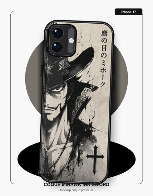 Coque Mihawk Ink Sword iPhone 17 One Piece