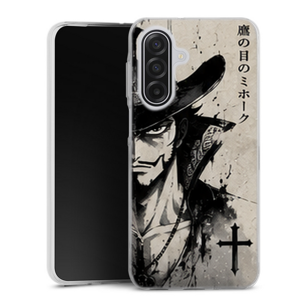Coque Samsung A17 5G One Piece Mihawk Ink Sword