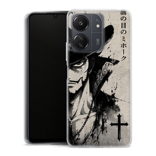 Coque Xiaomi Redmi 13C One Piece Mihawk Ink Sword