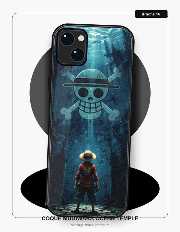 Coque Mugiwara Ocean Temple iPhone 16 One Piece