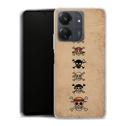 Coque Xiaomi Redmi 13C One Piece Mugiwara Skull Totem