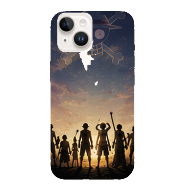Coque iPhone 15 One Piece Nakama Sunset Crew