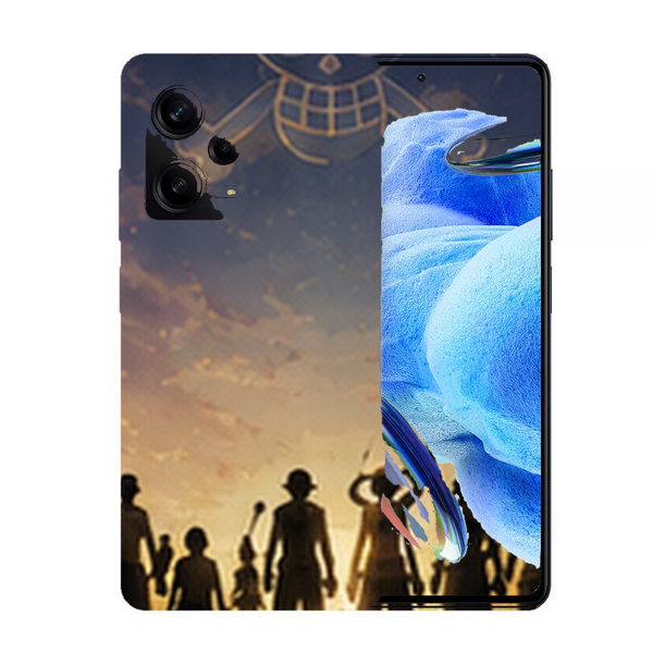 Coque Xiaomi Redmi Note 12 Pro One Piece Nakama Sunset Crew