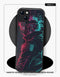 Coque iPhone 17 Manga Naruto Uzumaki Neon Profil Noir Bleu Rouge Naruto