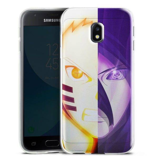 Achat Coque protection portable Samsung J3 2017 Naruto Vs Sasuke