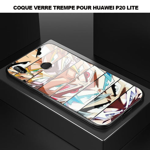 HUAWEI P20 LITE | Sangoku Evolution | Coque en Silicone, Verre | Tpu Antichocs | Protection Compatible P20, P20 PRO - MaCoquePerso
