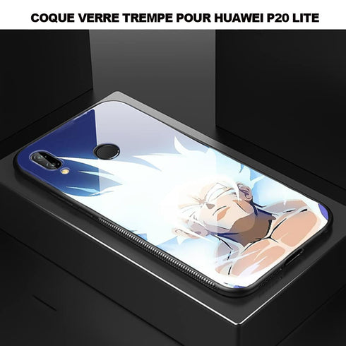 Coque renforcée en Verre pour Huawei P20 Lite Sangoku Ultra Instinct