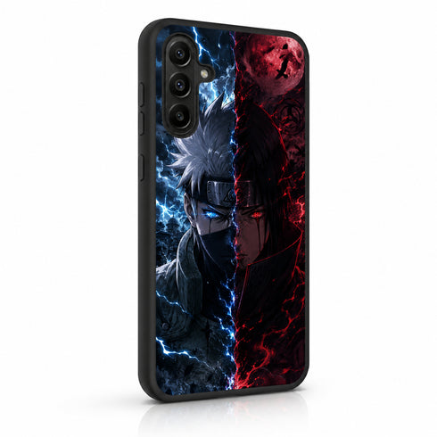 Coque Samsung Galaxy A26 5G Duel Éclair Lune Rouge présentation double coque