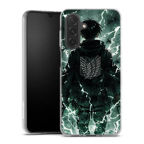 Coque Samsung A27 5G Bataillon Exploration Eclairs Verts Coque Bataillon d Exploration Samsung - coque Samsung A27 5G Attaque des Titans