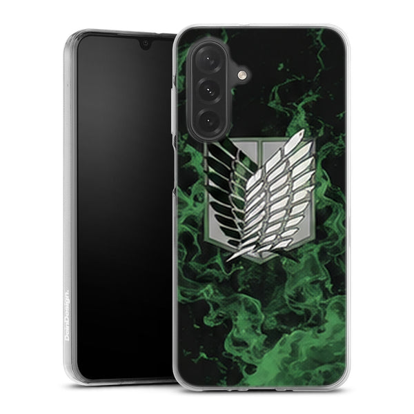 Coque Samsung A27 5G Bataillon Exploration Fumee Verte Bataillon d Exploration Aesthetic - coque Samsung A27 5G Attaque des Titans