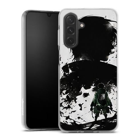 Coque Samsung A27 5G Bataillon Exploration Silhouette Encre Bataillon d Exploration Wallpaper - coque Samsung A27 5G Attaque des Titans
