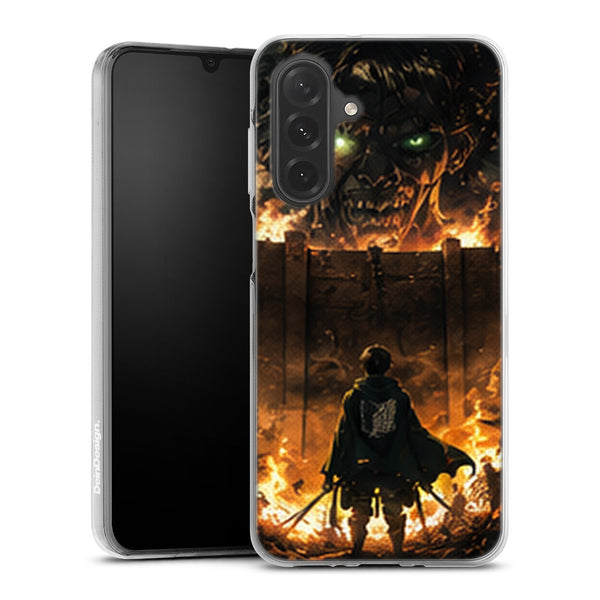 Coque Samsung A27 5G Bataillon Exploration Titan aux Yeux Verts Bataille Titan Manga - coque Samsung A27 5G Attaque des Titans