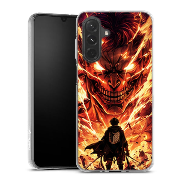 Coque Samsung A27 5G Bataillon Exploration Titan de Feu Coque Eren Titan - coque Samsung A27 5G Attaque des Titans