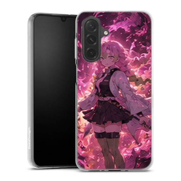 Coque Samsung A27 5G Demon Slayer Mitsuri Kanroji Aura Rose Combat - coque Samsung A27 5G Demon Slayer
