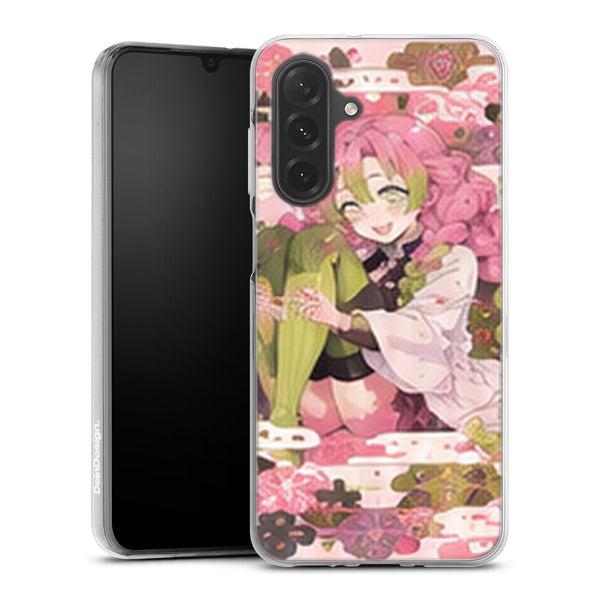 Coque Samsung A27 5G Demon Slayer Mitsuri Kanroji Carte Fleurie - coque Samsung A27 5G Demon Slayer
