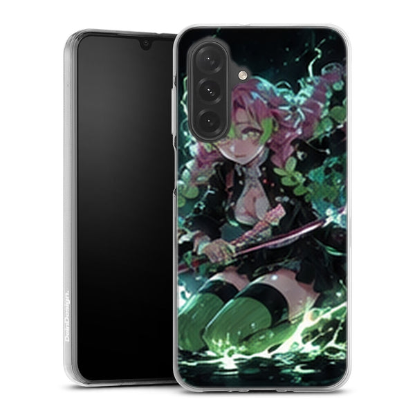 Coque Samsung A27 5G Demon Slayer Mitsuri Kanroji Eclair Vert Katana - coque Samsung A27 5G Demon Slayer