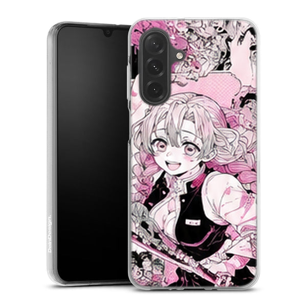 Coque Samsung A27 5G Demon Slayer Mitsuri Kanroji Manga Encre Rose - coque Samsung A27 5G Demon Slayer