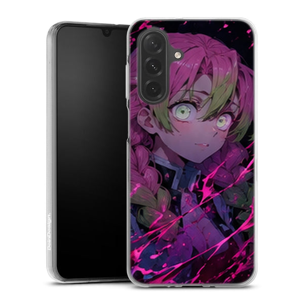 Coque Samsung A27 5G Demon Slayer Mitsuri Kanroji Regard Magenta Sombre - coque Samsung A27 5G Demon Slayer