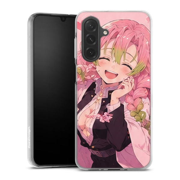 Coque Samsung A27 5G Demon Slayer Mitsuri Kanroji Sourire Coeurs - coque Samsung A27 5G Demon Slayer