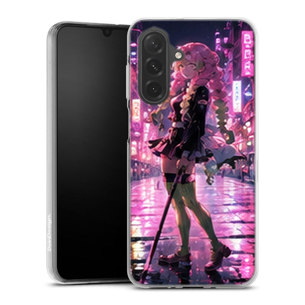 Coque Samsung A27 5G Demon Slayer Mitsuri Kanroji Ville Neon Rose - coque Samsung A27 5G Demon Slayer