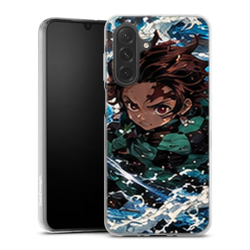 Coque Samsung A27 5G Demon Slayer Tanjiro Kamado Attaque Eau Face - coque Samsung A27 5G Demon Slayer
