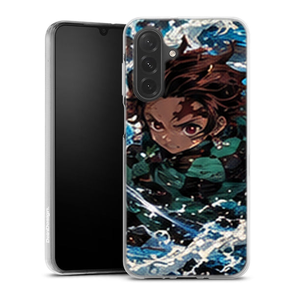 Coque Samsung A27 5G Demon Slayer Tanjiro Kamado Attaque Eau Face - coque Samsung A27 5G Demon Slayer