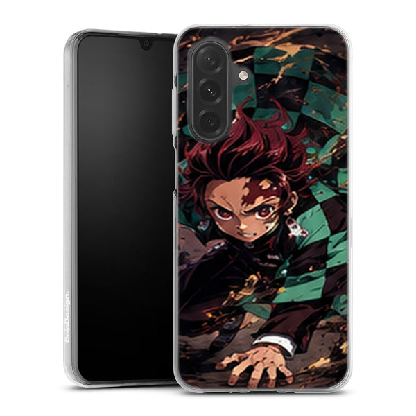 Coque Samsung A27 5G Demon Slayer Tanjiro Kamado Posture Combat Sol - coque Samsung A27 5G Demon Slayer