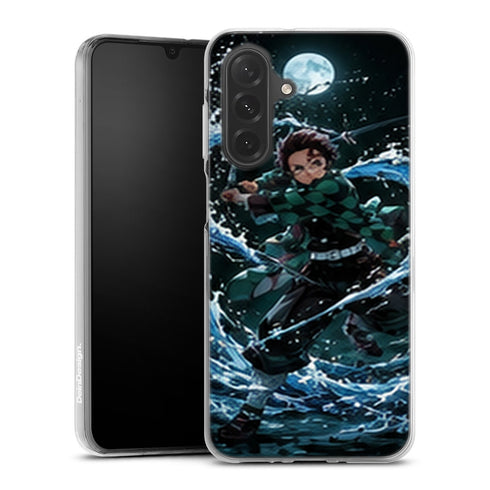 Coque Samsung A27 5G Demon Slayer Tanjiro Kamado Souffle Eau Lune - coque Samsung A27 5G Demon Slayer