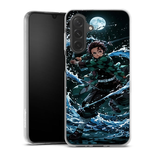 Coque Samsung A27 5G Demon Slayer Tanjiro Kamado Souffle Eau Lune - coque Samsung A27 5G Demon Slayer