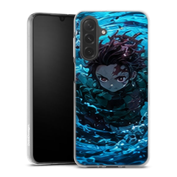 Coque Samsung A27 5G Demon Slayer Tanjiro Kamado Tourbillon Eau Bleue - coque Samsung A27 5G Demon Slayer